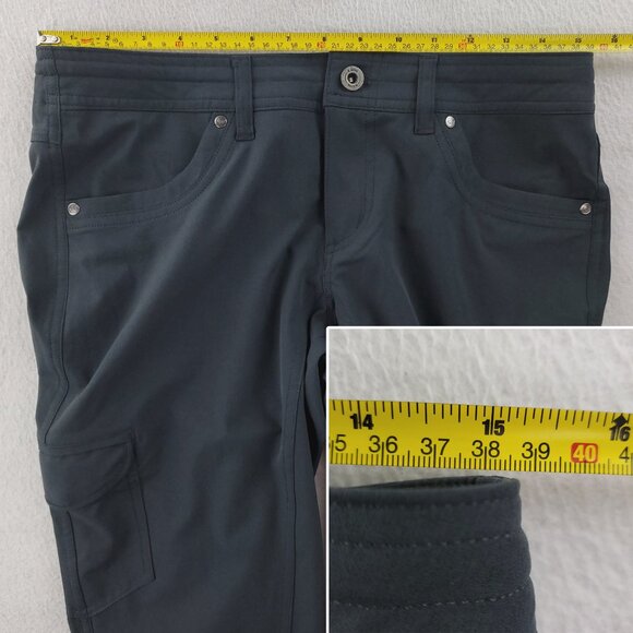 Kuhl Freeflex Roll Up Pant Cargo Hiking Stretch Wicking Women 6 Short Real 30x31 - Picture 5 of 12